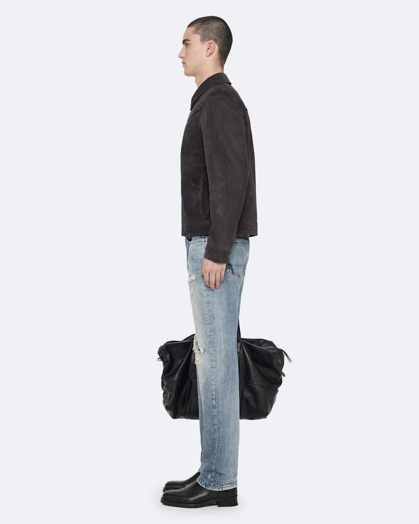 Rhone Suede Jacket ANTHRACITE GREY | ALLSAINTS